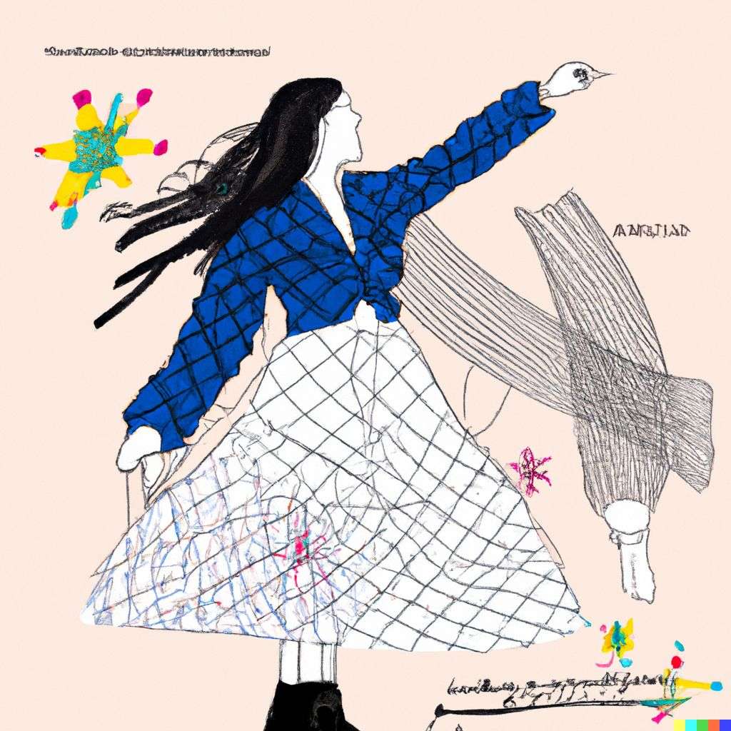 the discovery of gravity, fashion design sketch